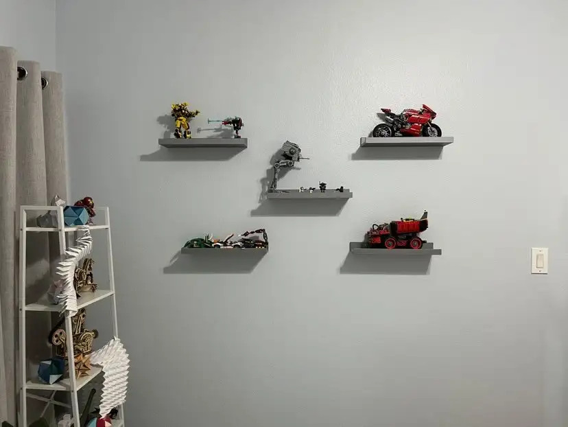 Floating shelf installation — Atlas Gate Home Services, DFW