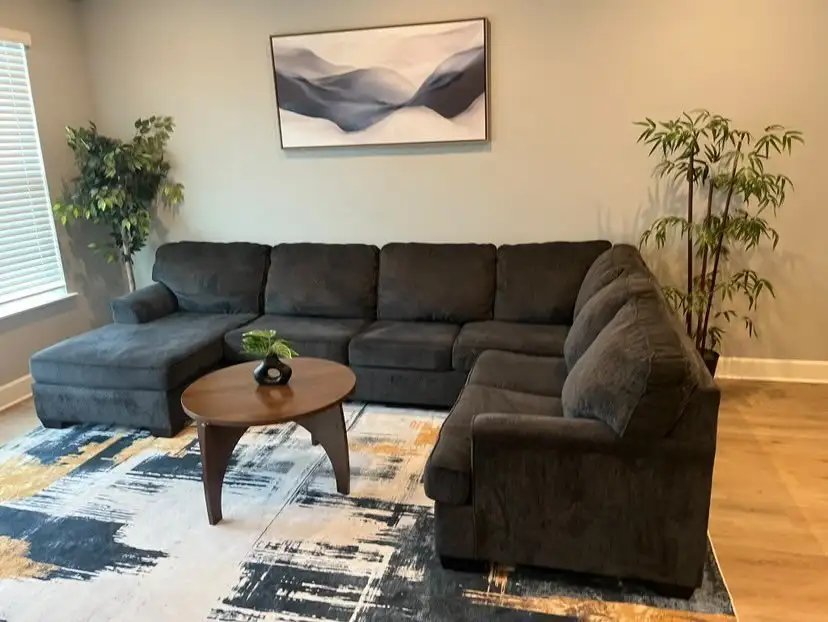 Living room furnishing & staging — Atlas Gate Home Services, DFW