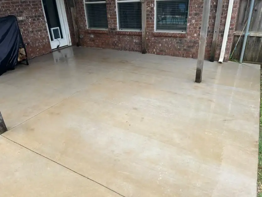 Concrete patio cleaning — Atlas Gate Home Services, DFW
