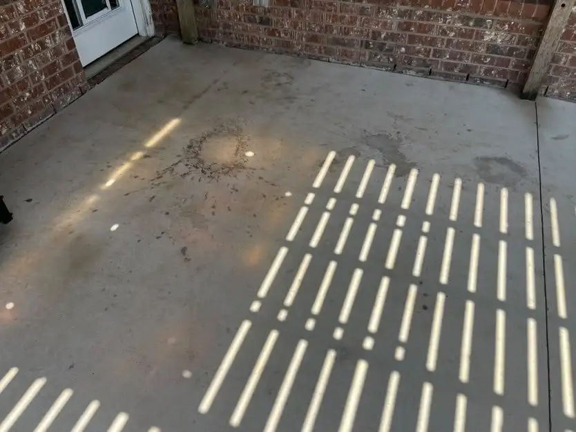 Concrete patio cleaning — Atlas Gate Home Services, DFW