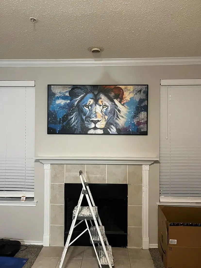 Wall art mounting — Atlas Gate Home Services, DFW